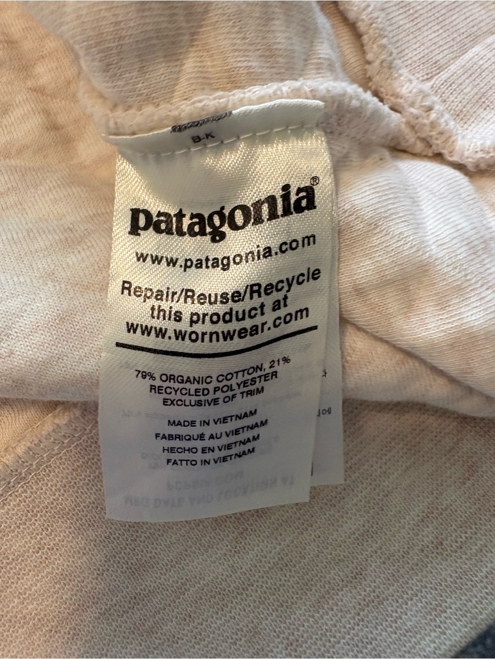 Patagonia Organic Cotton Quilt Snap-T Pullover Knit Sweatshirt - Women’s Medium - Picture 6 of 8